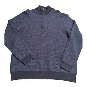 3748 Calvin Klein Italian Yarn Wool Sweater Navy‎ Blue Men's XL